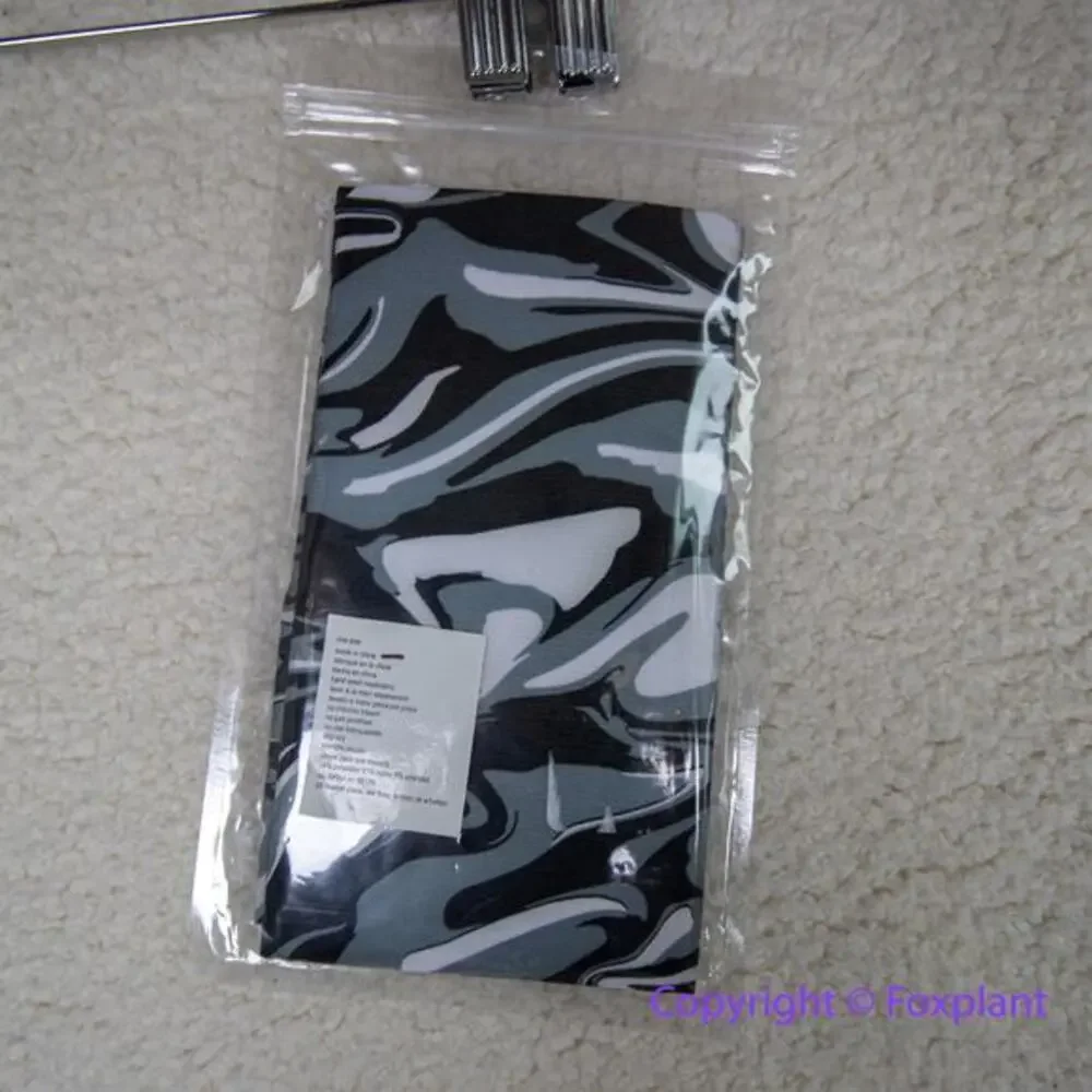 New! Free People Gray Black Time‎ Warp Tights Women’s one size